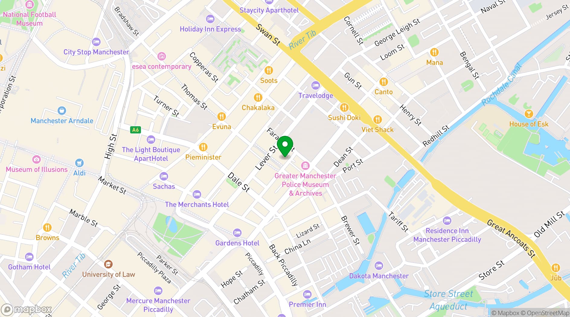 Map showing Quarter House