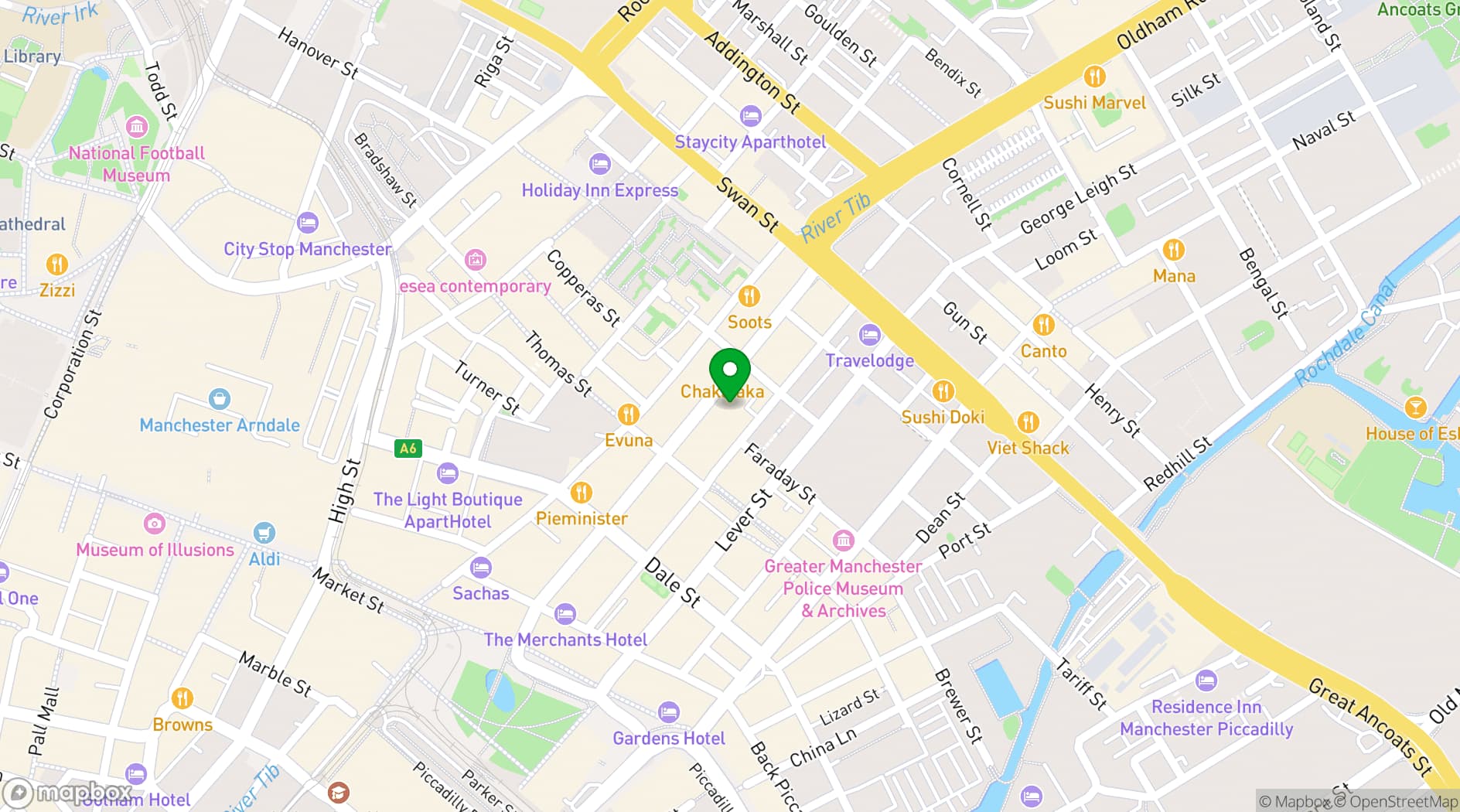 Map showing Mean Eyed Cat Bar