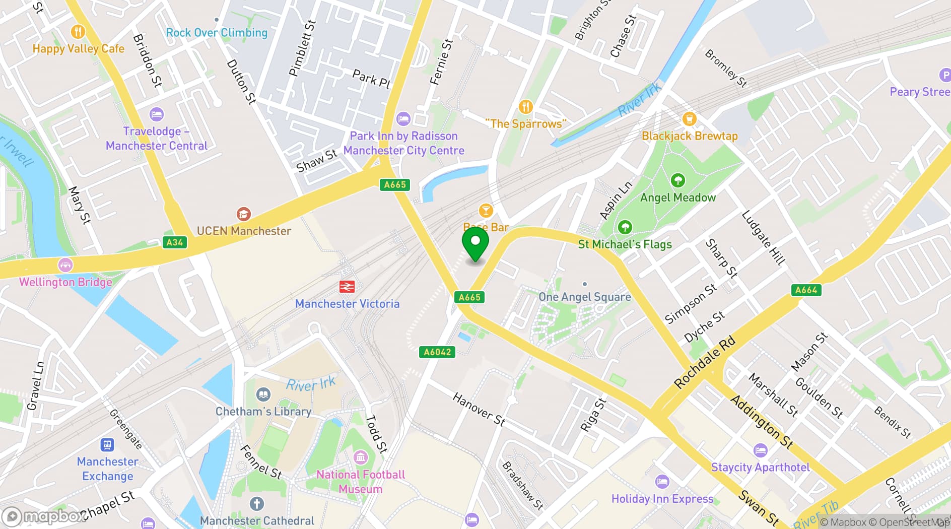 Map showing GFFDamian Dance Studio