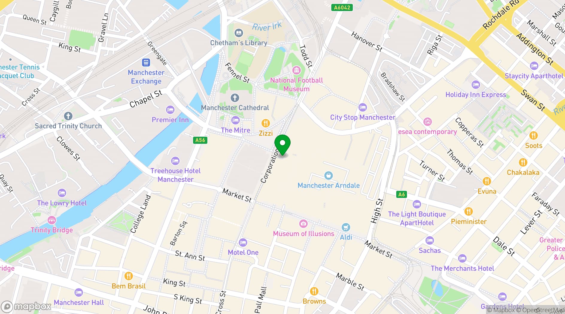 Map showing Urban Playground 