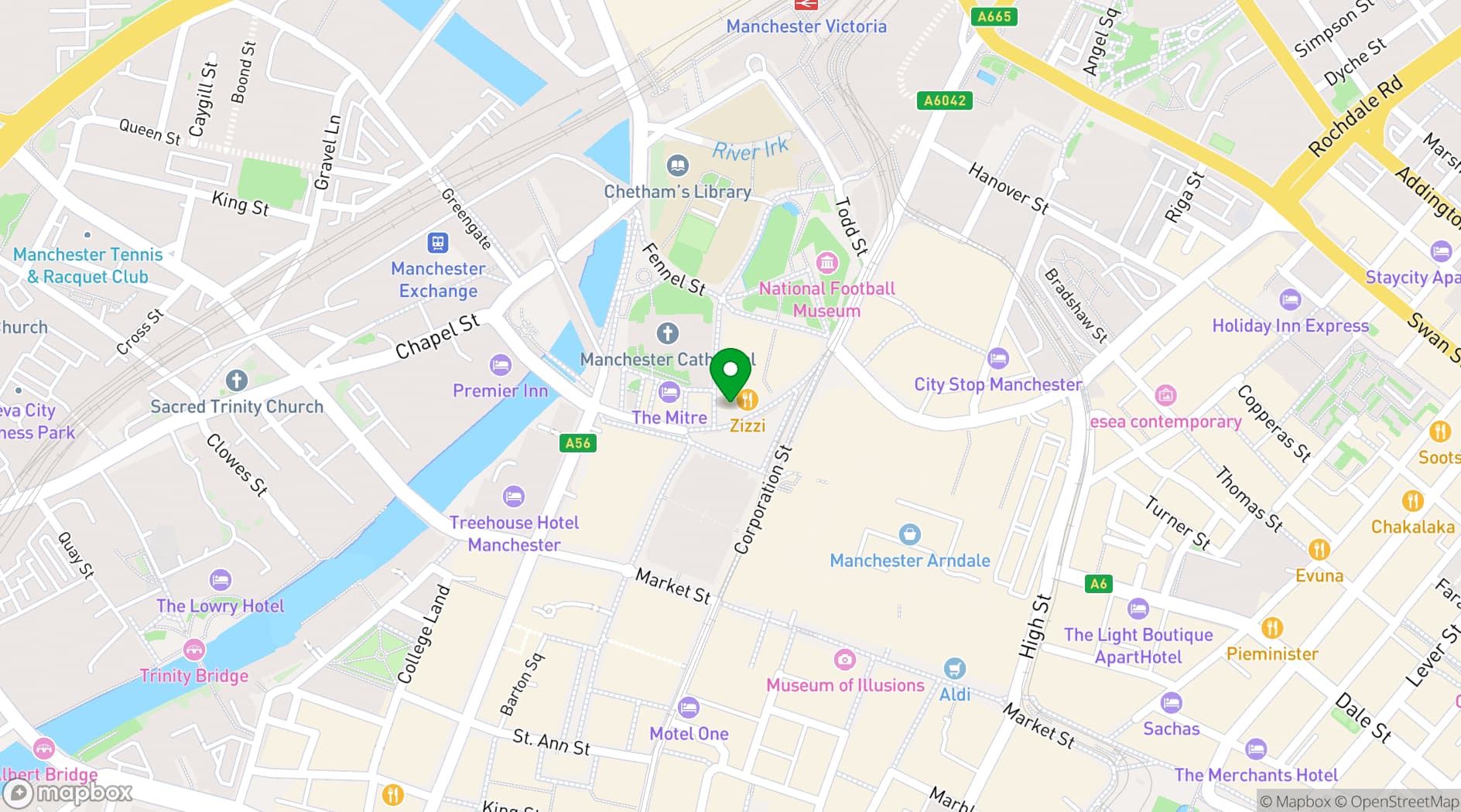 Map showing Banyan Corn Exchange