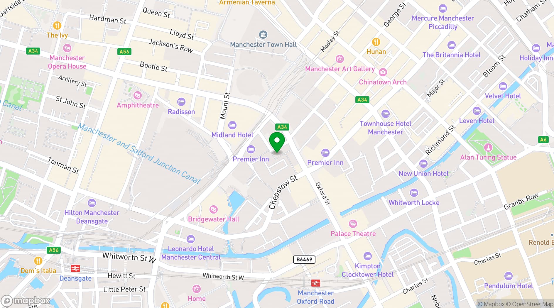 Map showing Bartle House