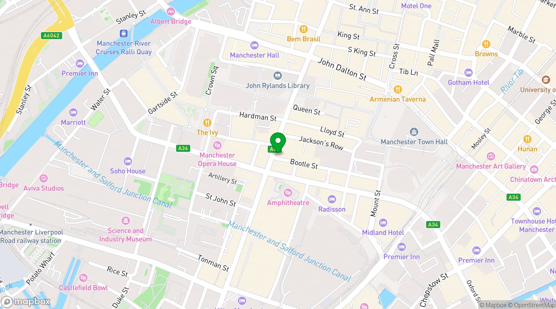 Map showing The Bear