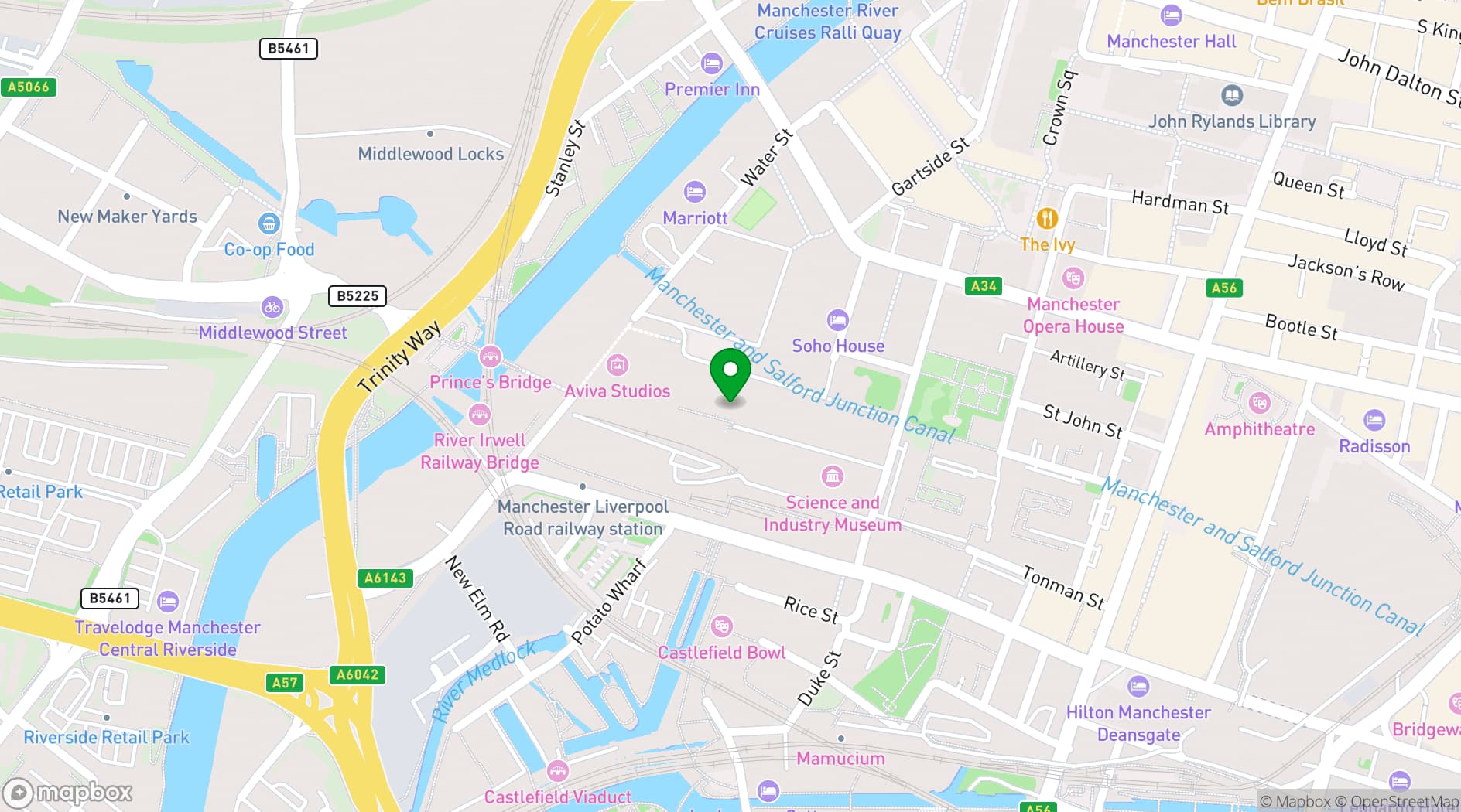 Map showing Reform Radio