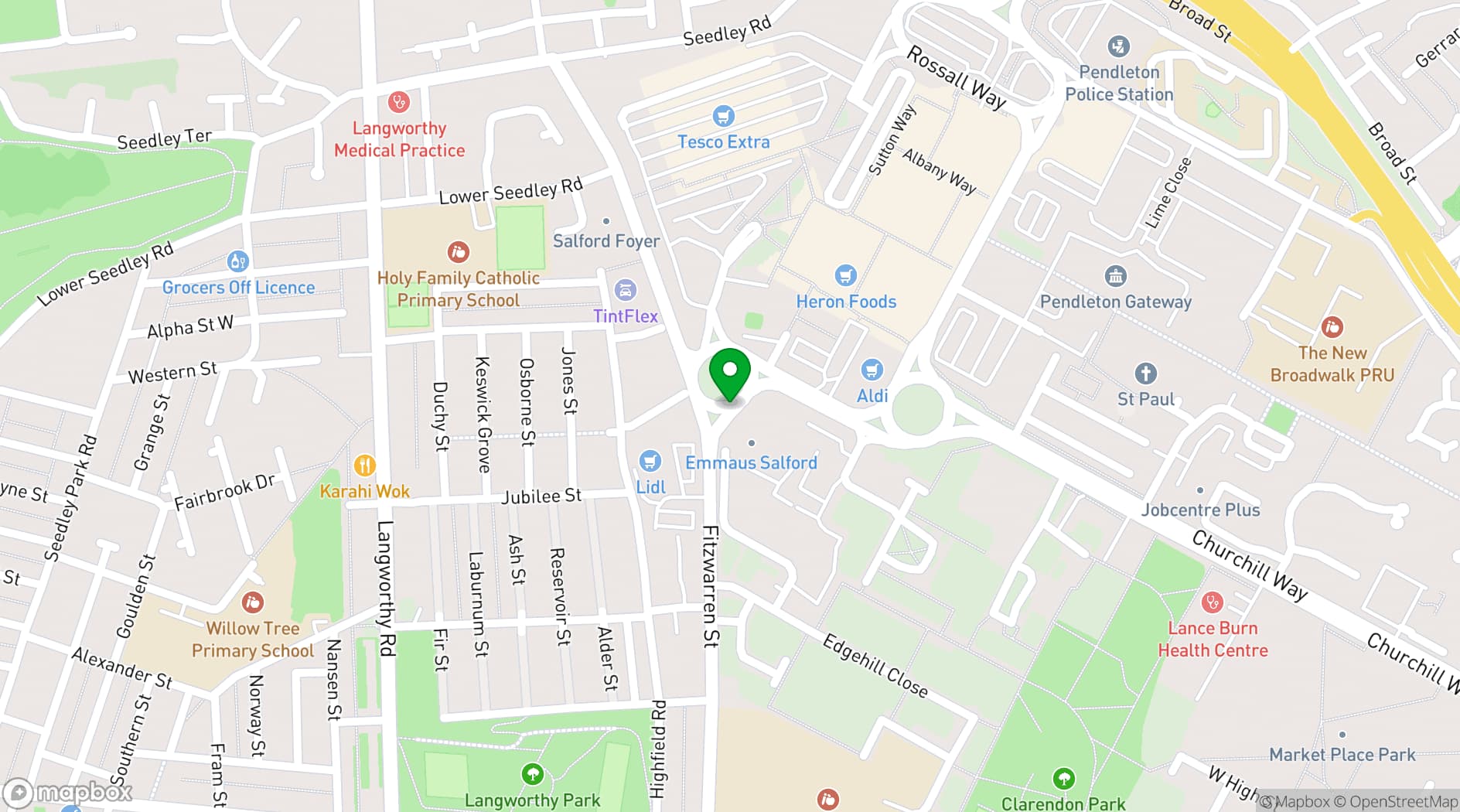 Map showing From the Other studio