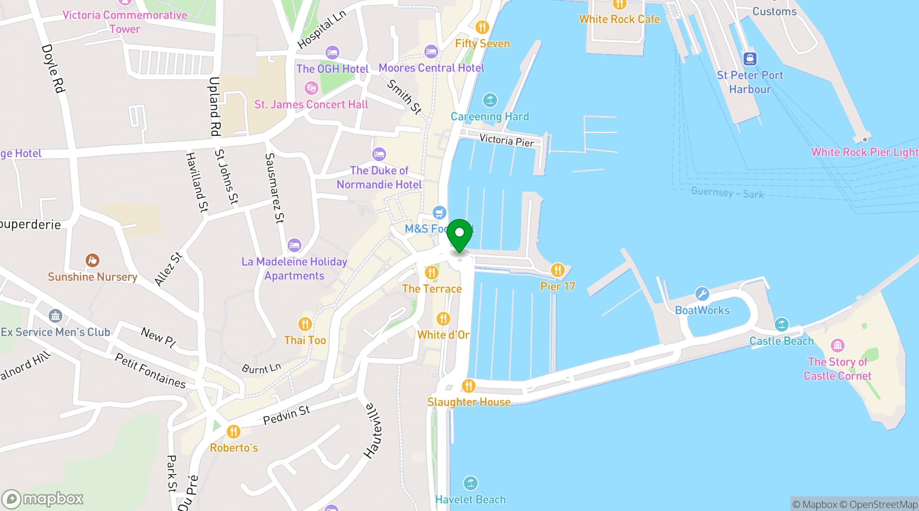 Map showing St Pierre Park Hotel Spa & Golf Resort