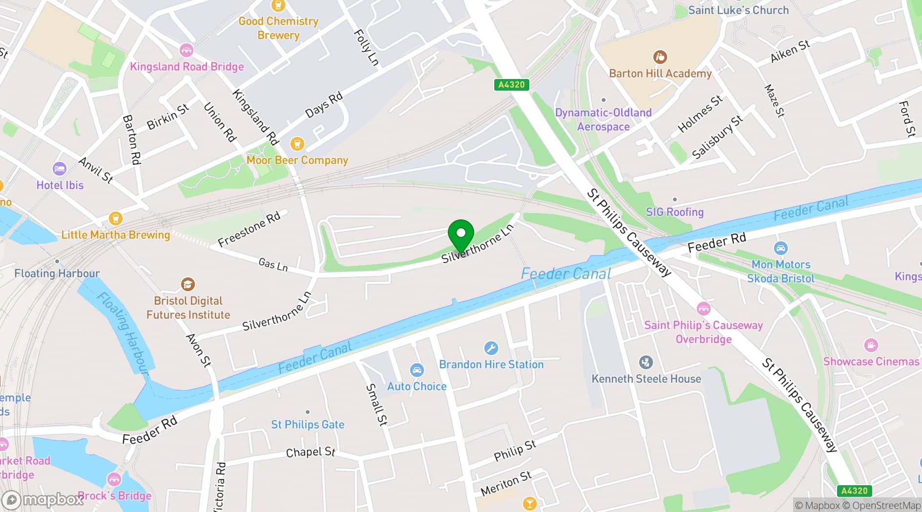 Map showing The Cider Box