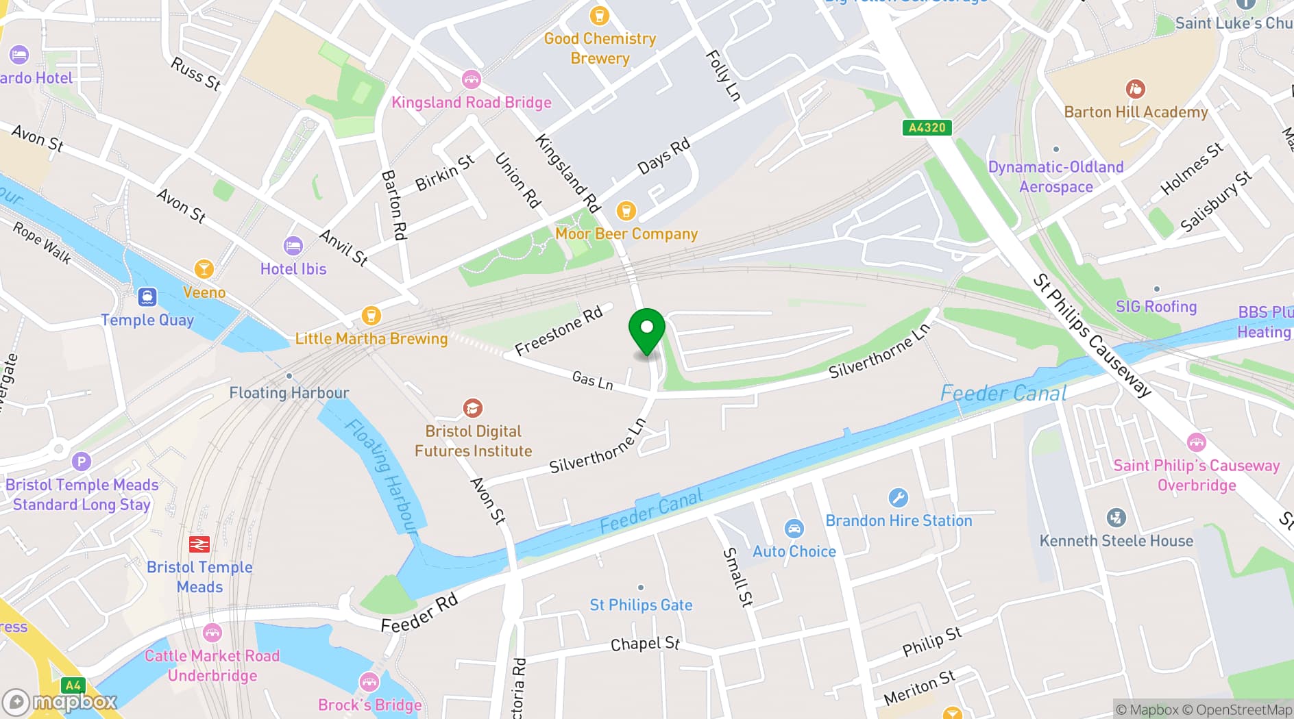 Map showing Towed Town Camping 