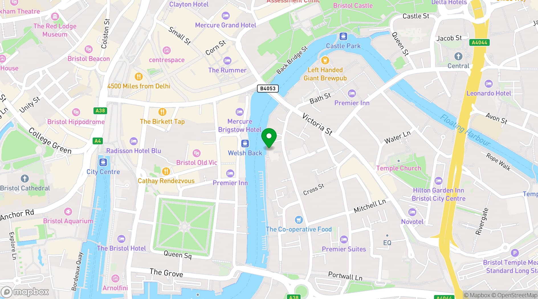 Map showing Totos by the River