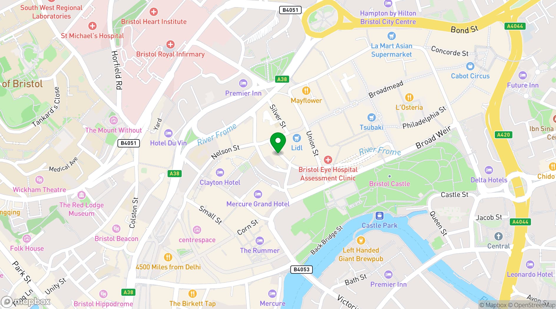 Map showing Strange Brew