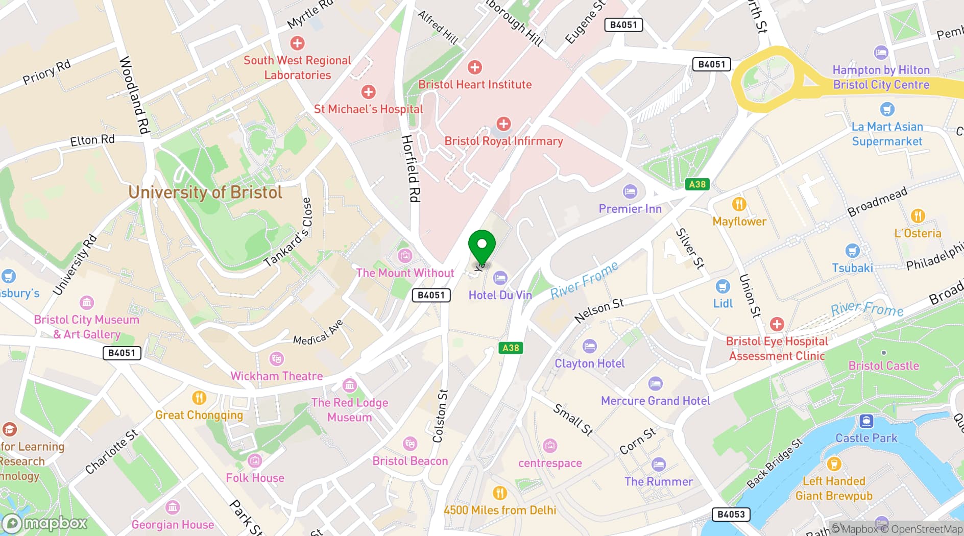 Map showing The Forge