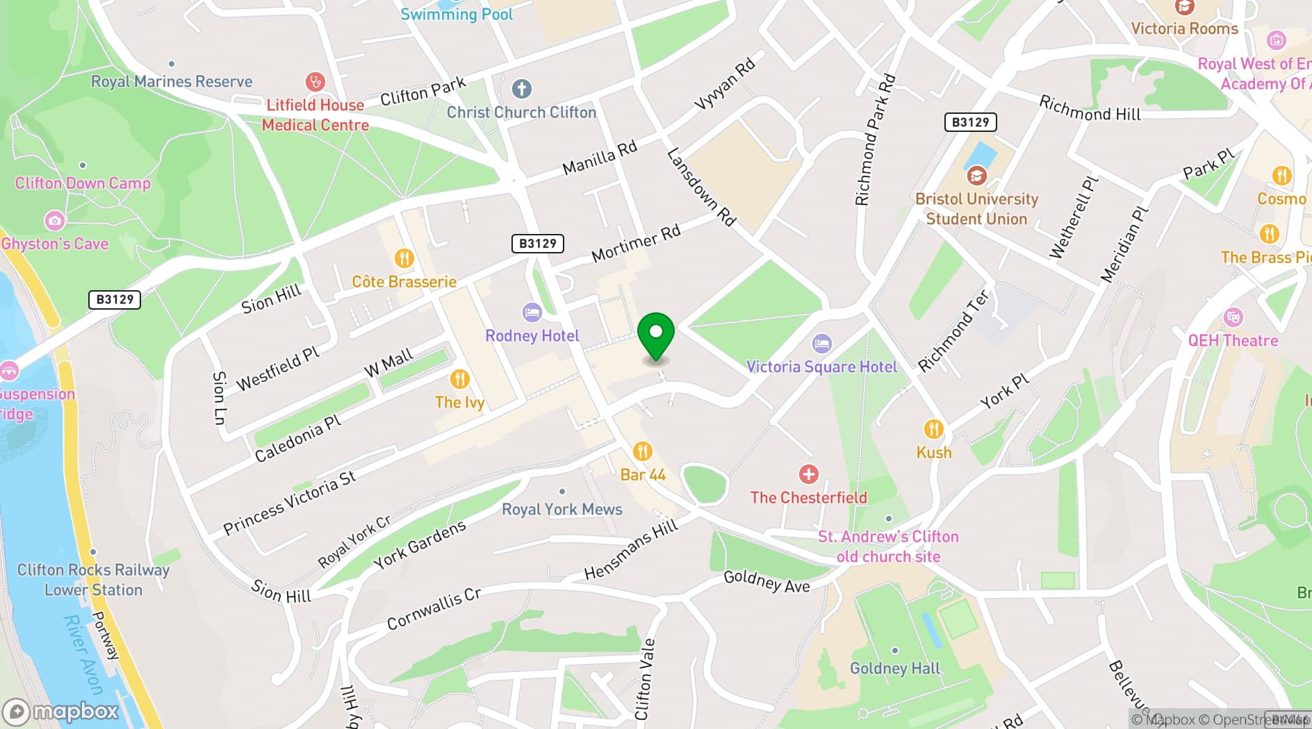 Map showing The Albion