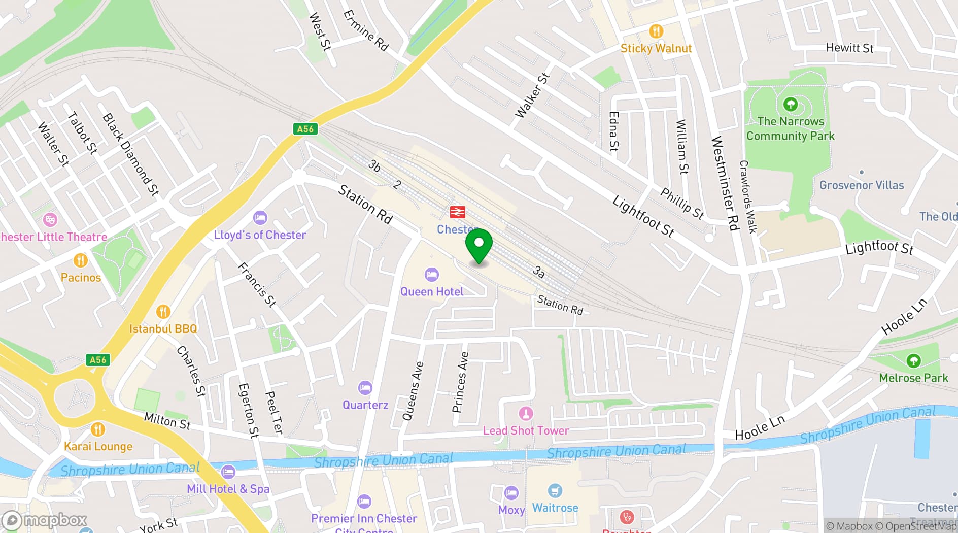 Map showing The Carriage Shed