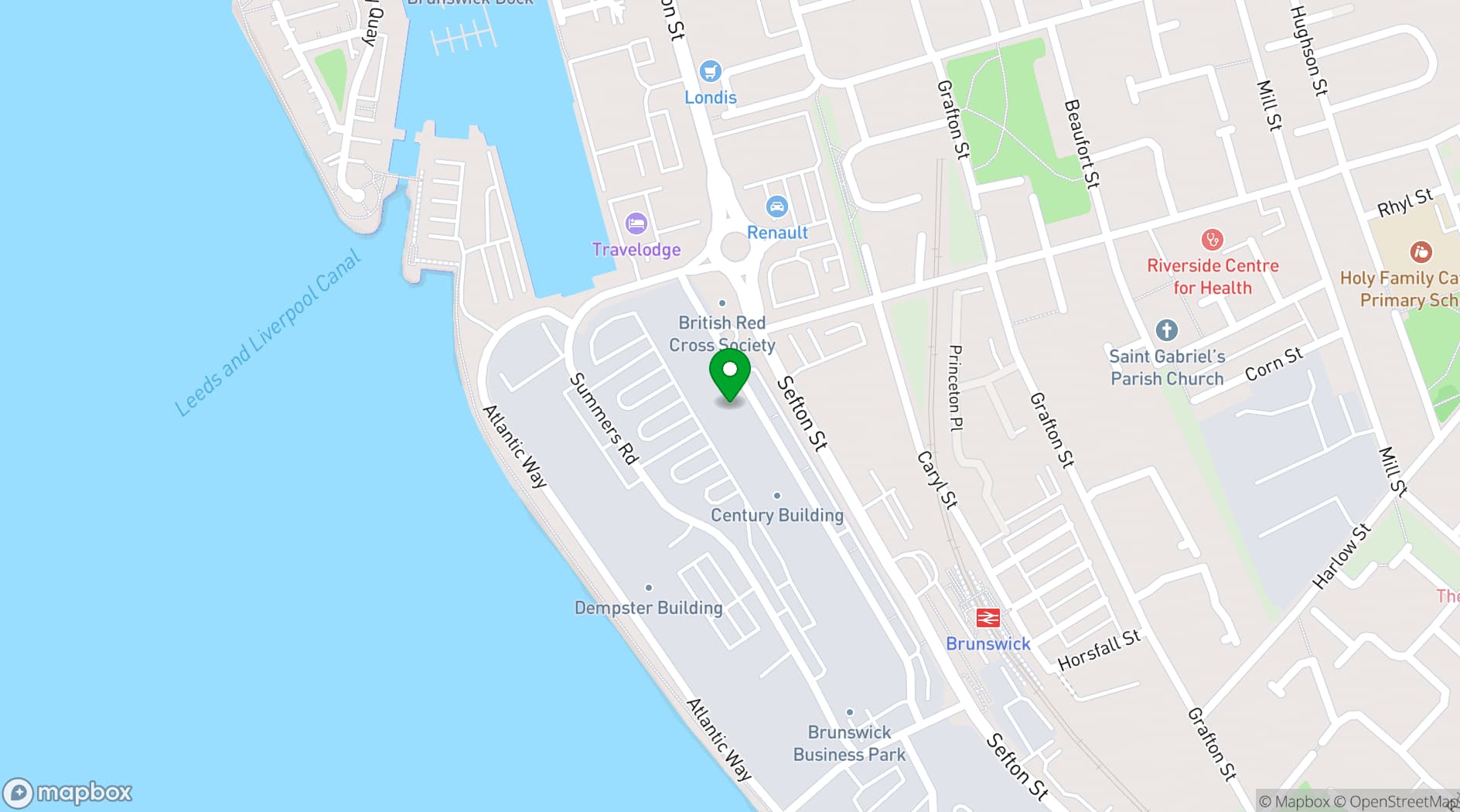 Map showing Transmission Studio