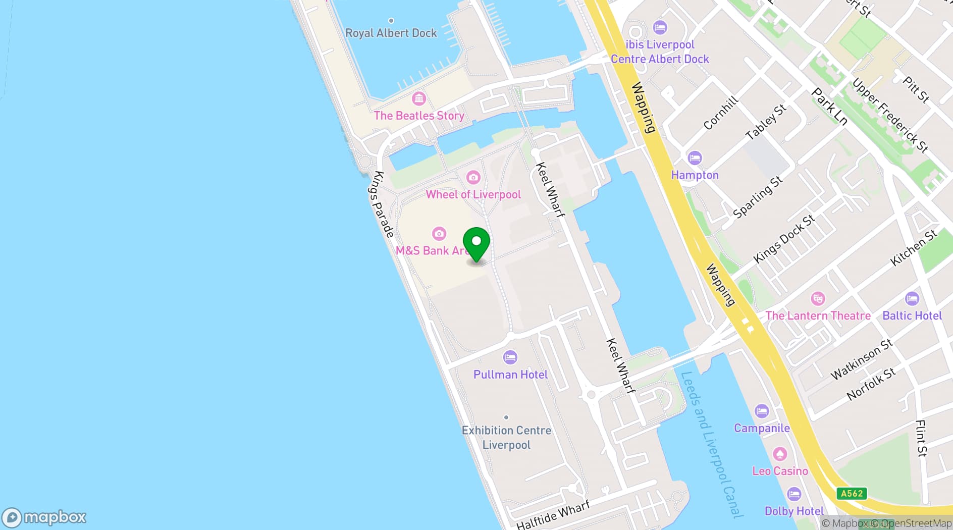 Map showing ACC Liverpool