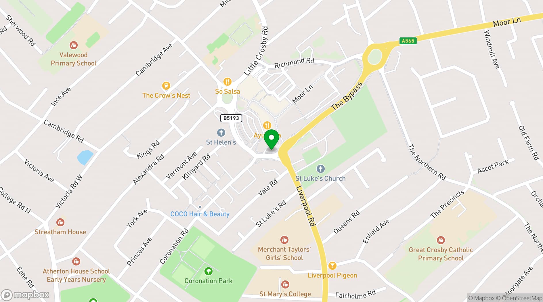 Map showing Stamps Bar