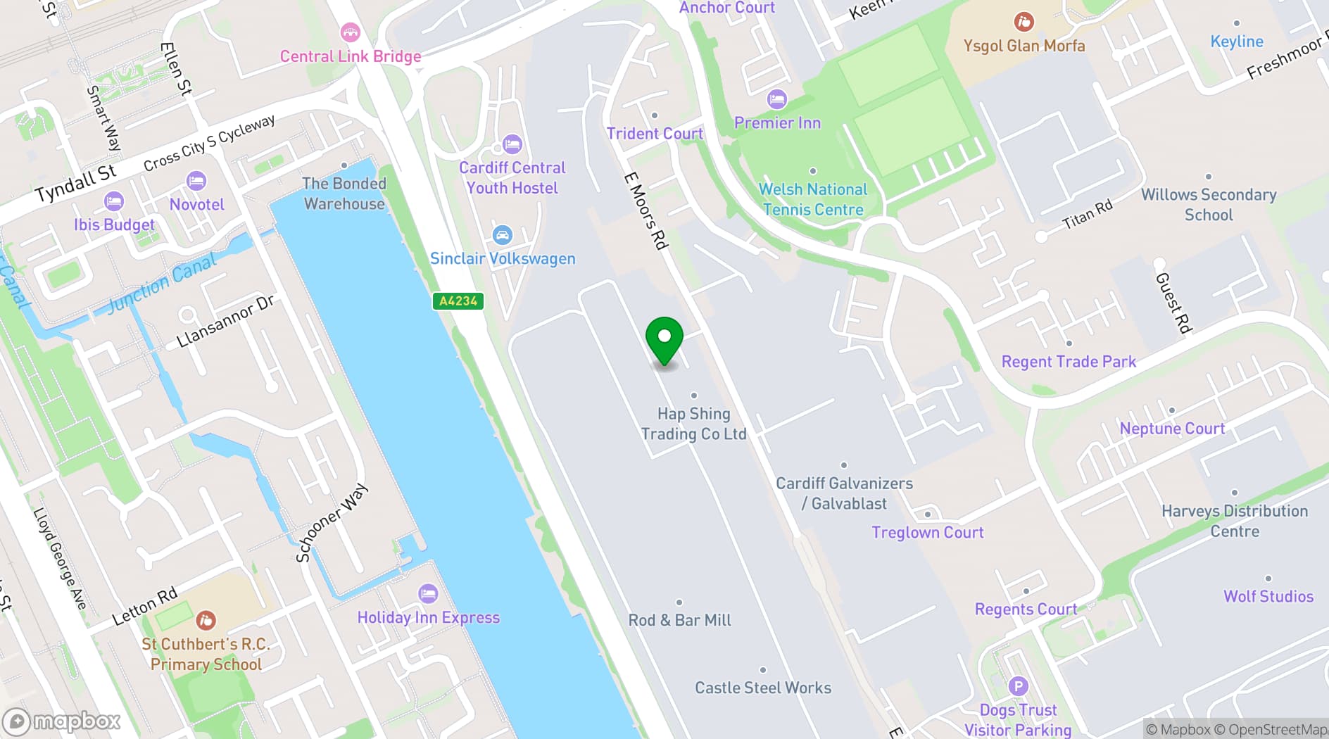 Map showing Pole Twisters Dance Studio