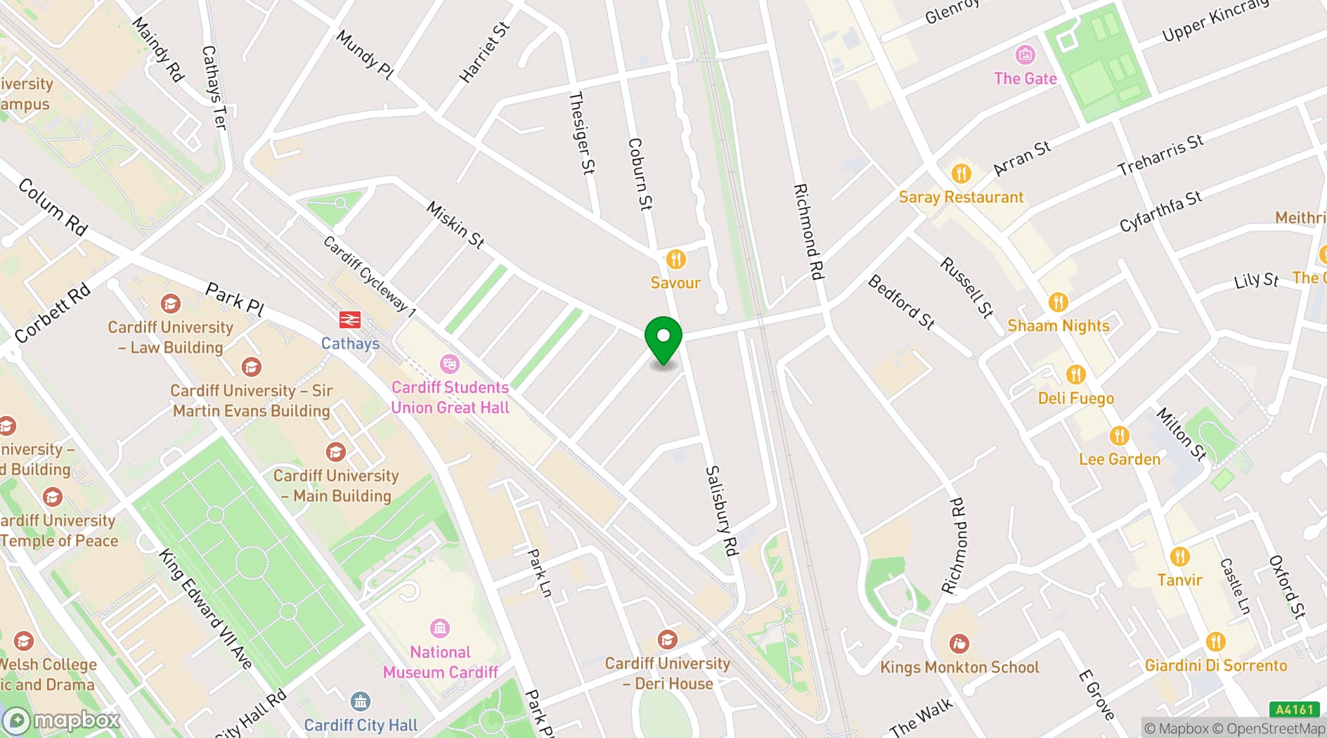 Map showing Misfits Social Club