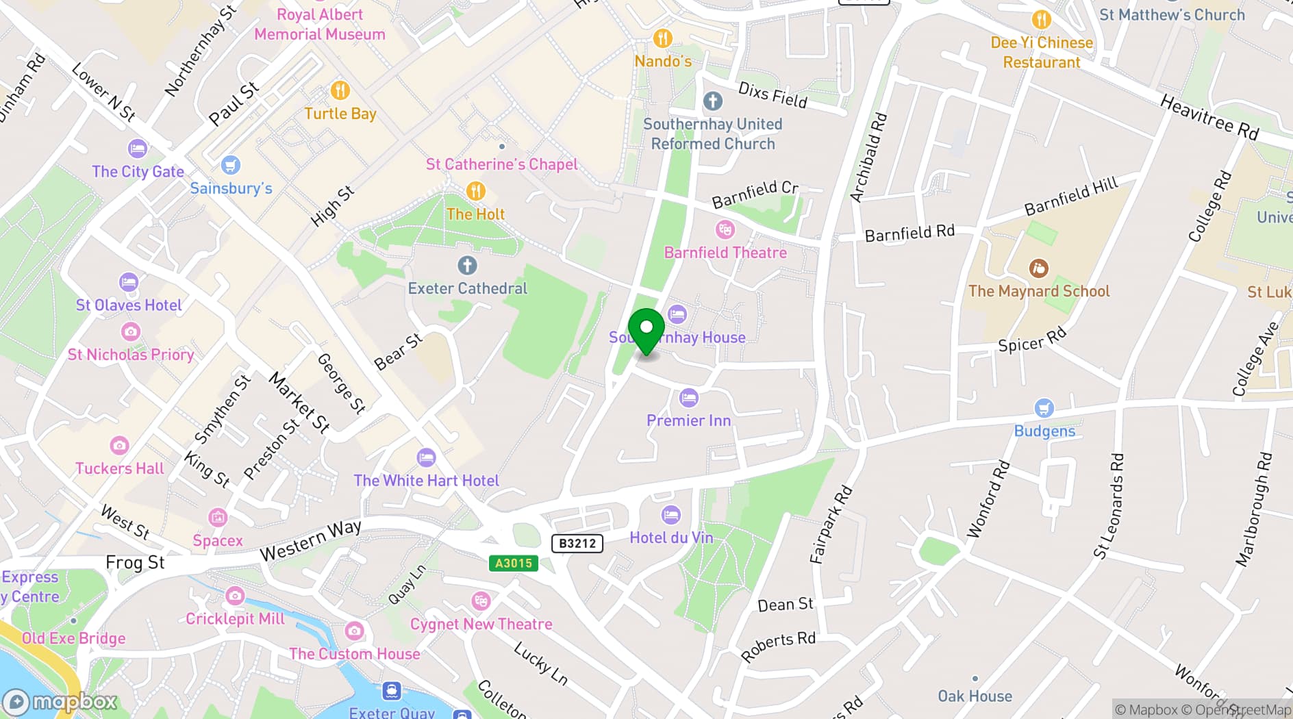 Map showing Rendezvous Wine Bar