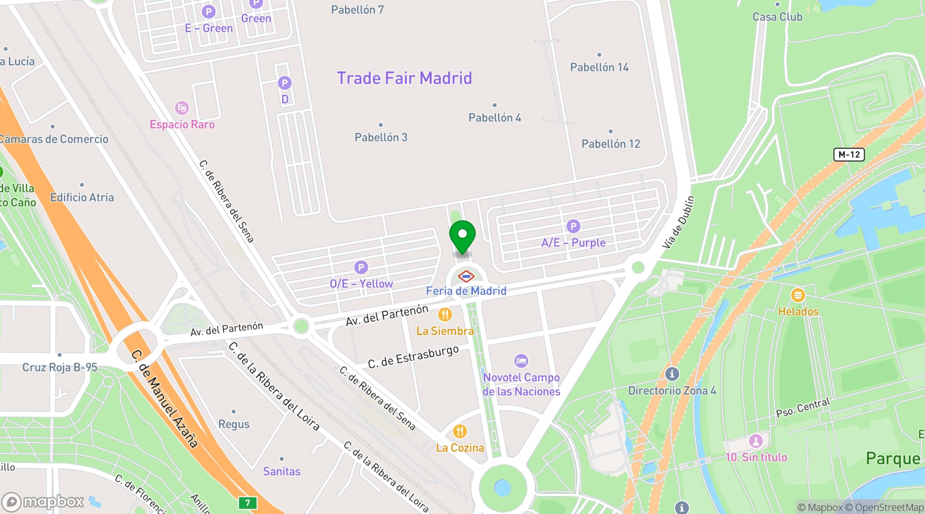 Map showing Palacio Municipal