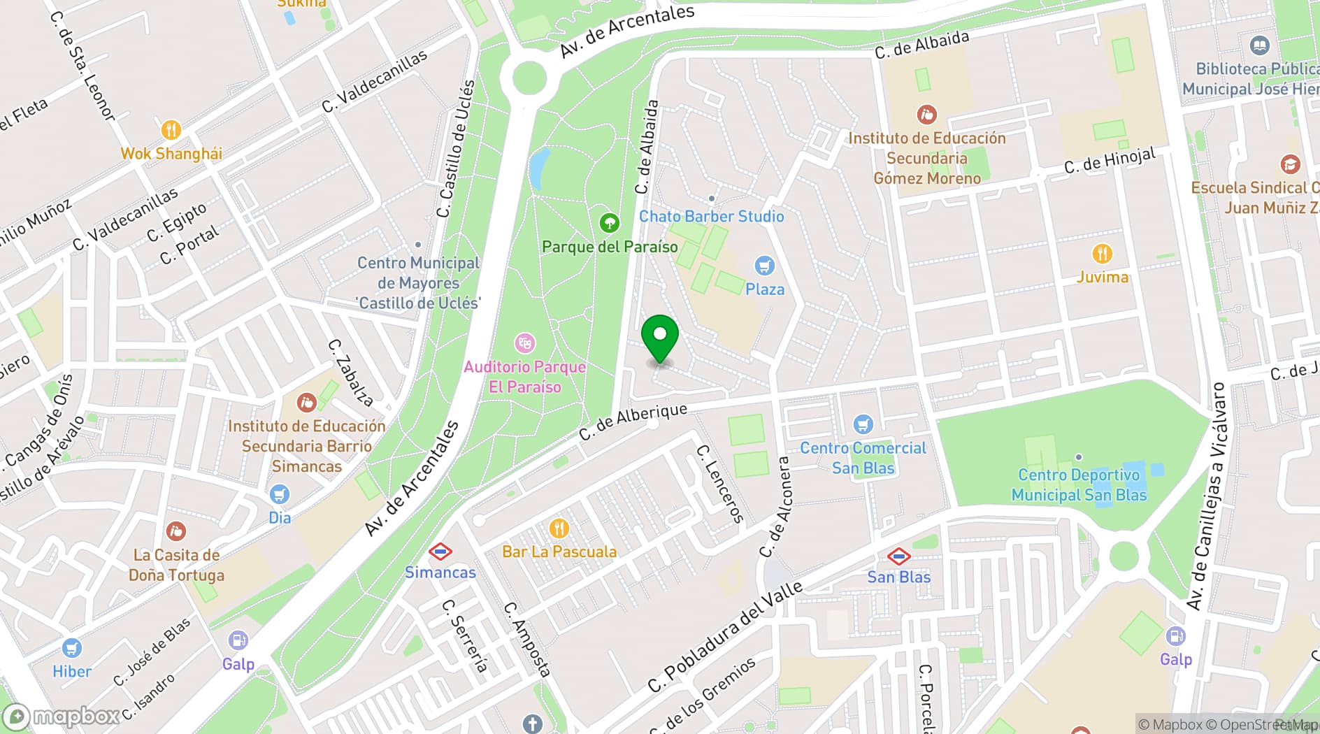 Map showing IFEMA MADRID