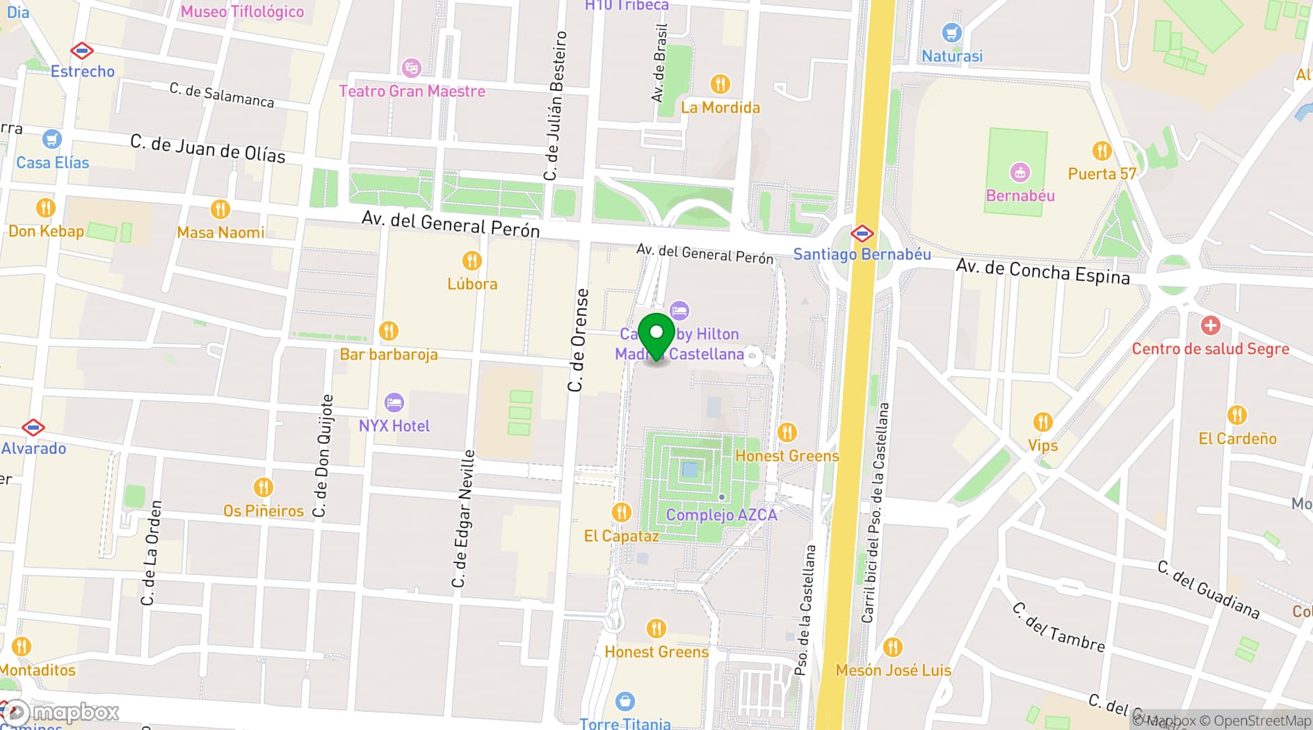 Map showing LOOM Azca