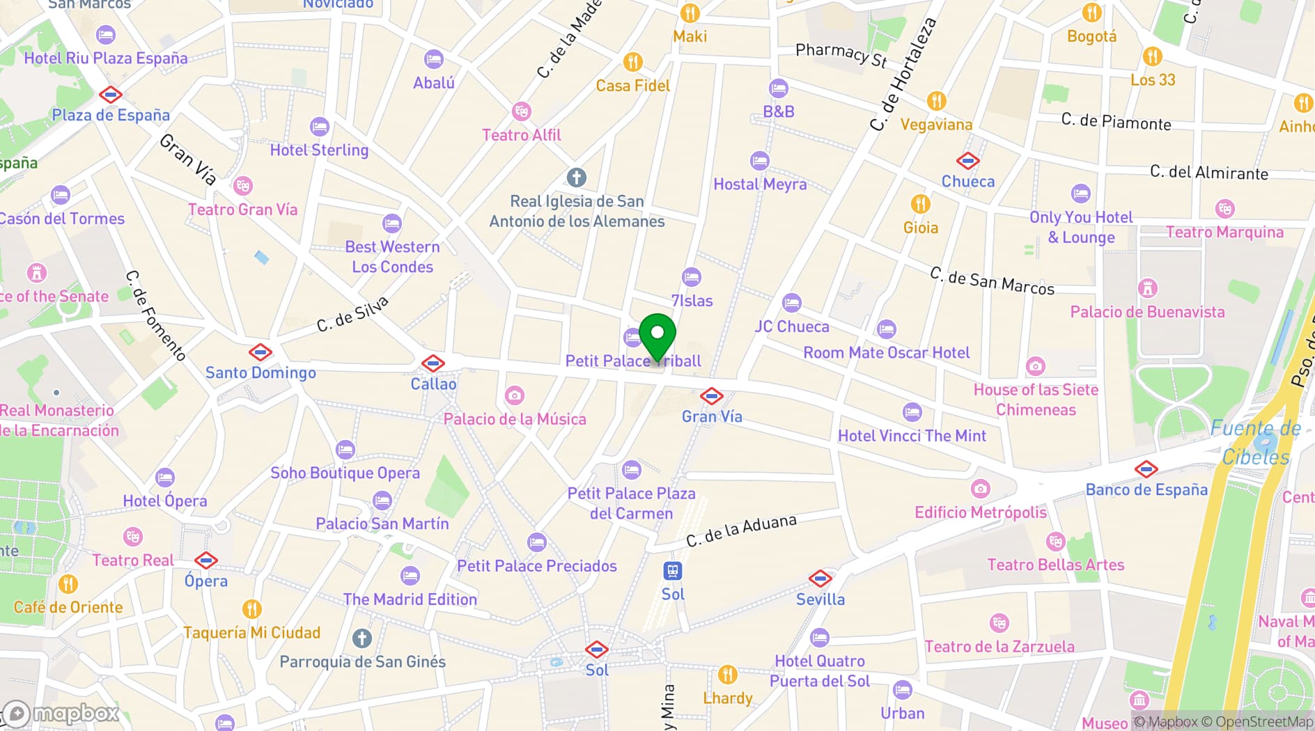 Map showing Aster