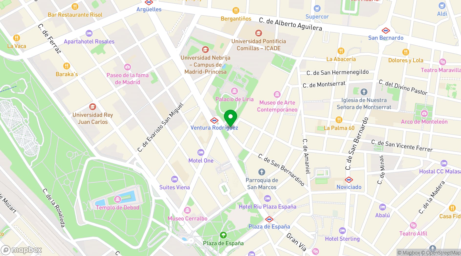 Map showing Restaurante Kuche