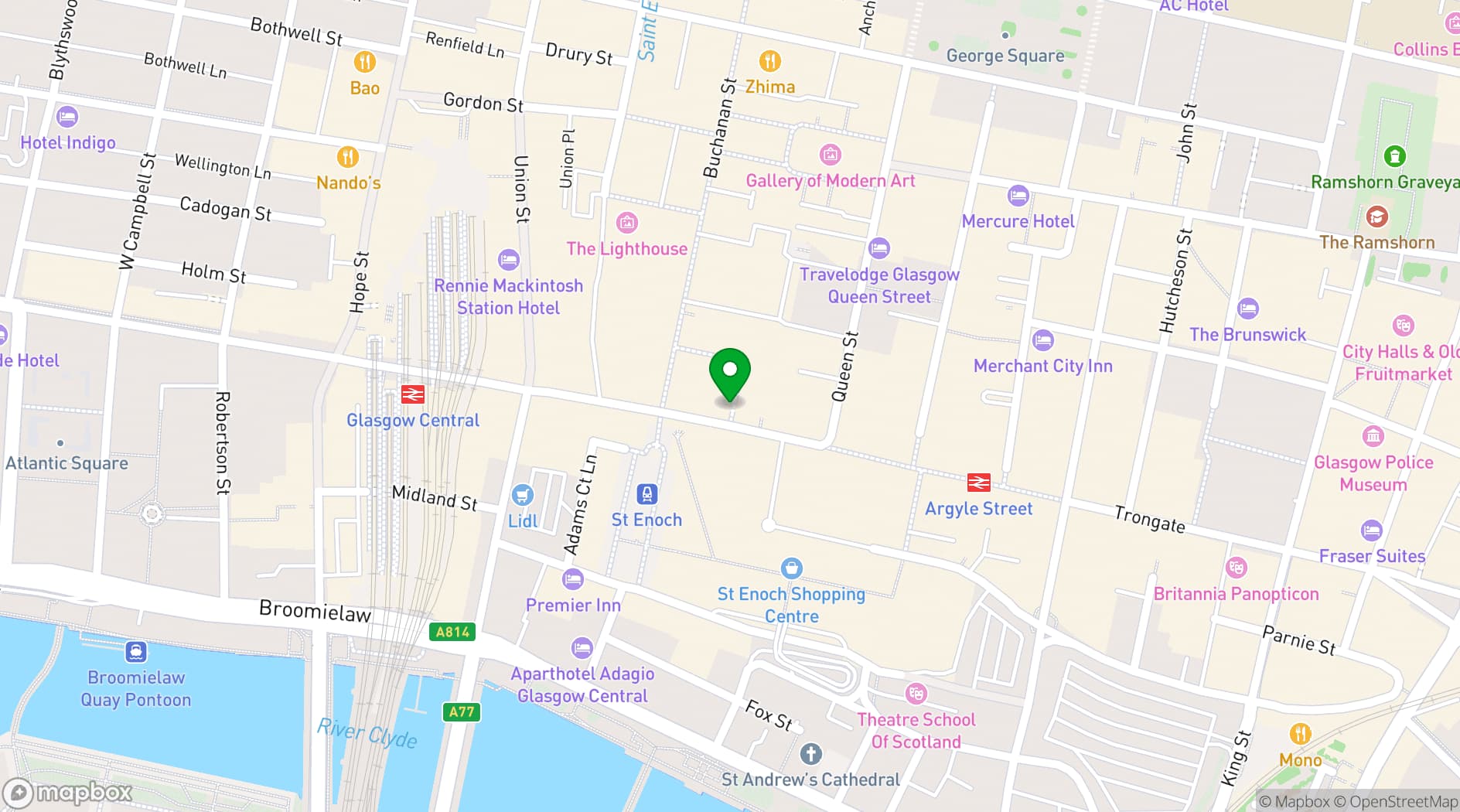 Map showing Sloans
