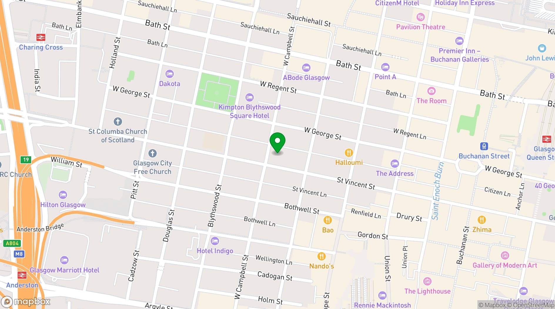 Map showing 200 Conference & Events