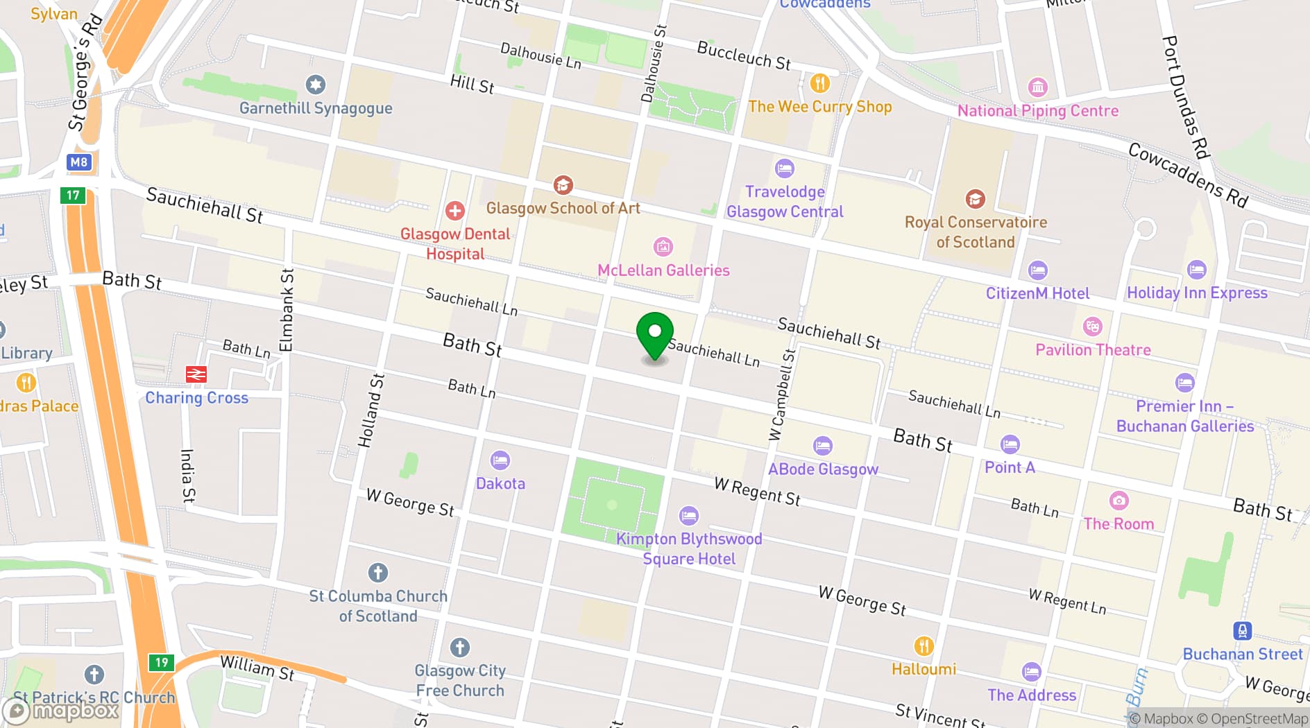 Map showing Saint Judes