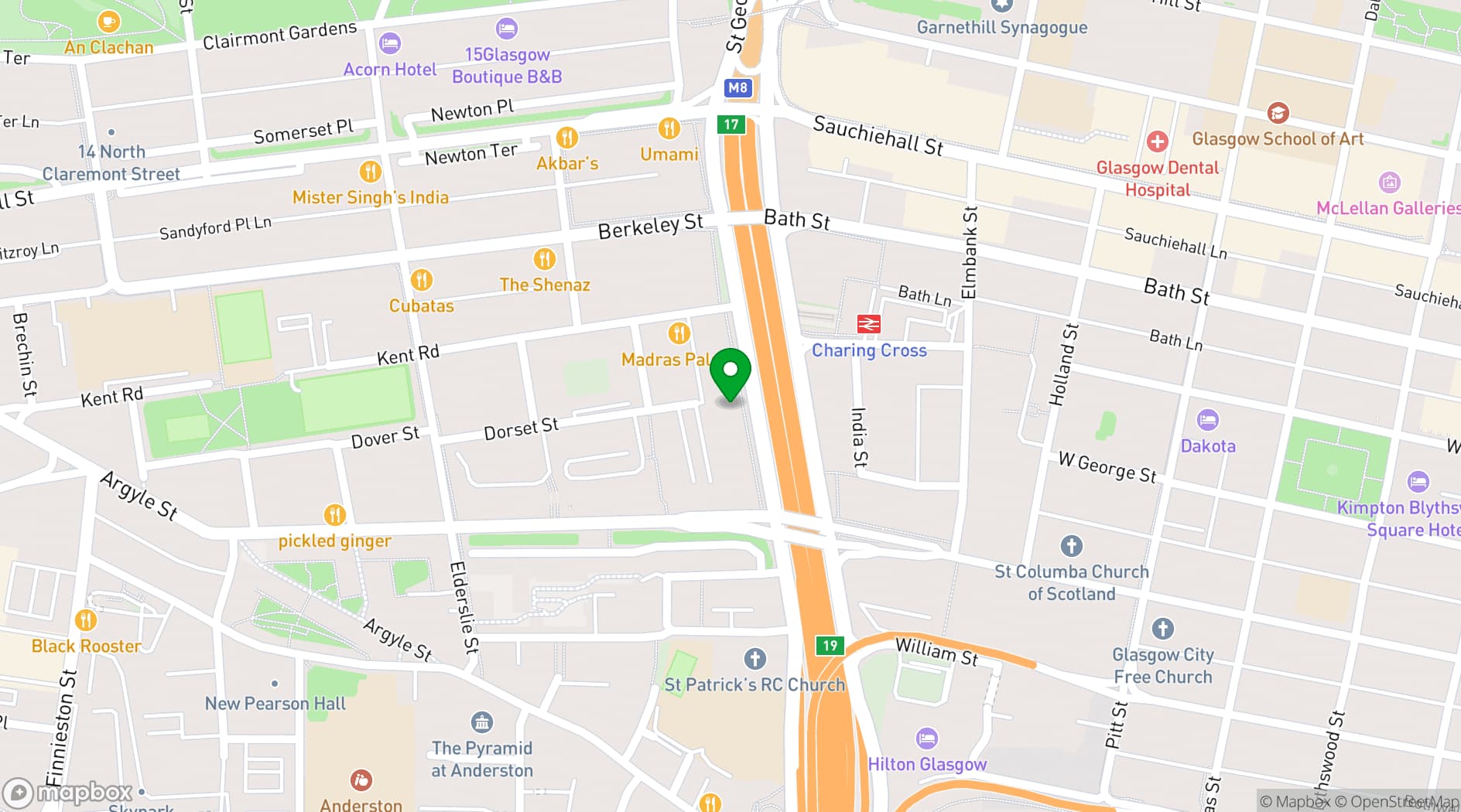 Map showing GRAVITAS