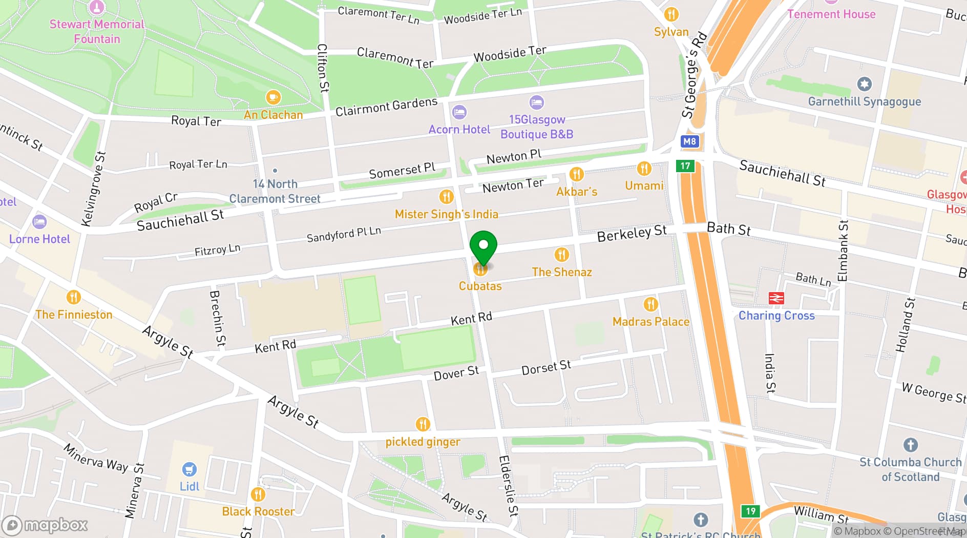 Map showing Horn Please