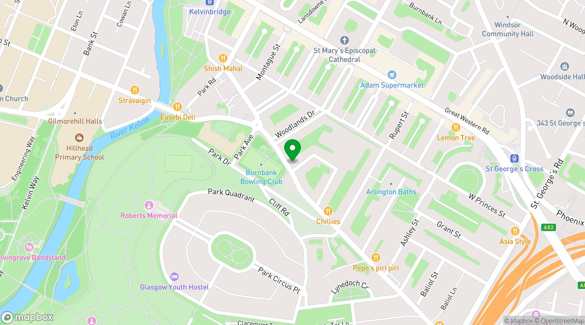 Map showing Dram!