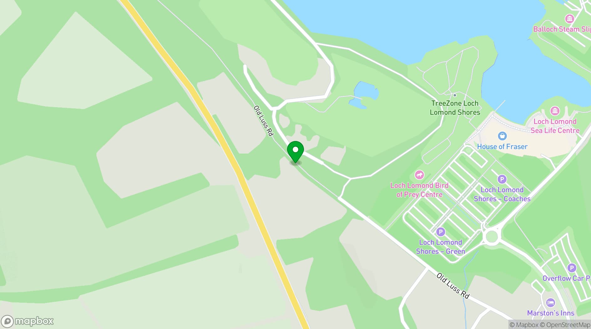 Map showing  Loch Lomond Arms