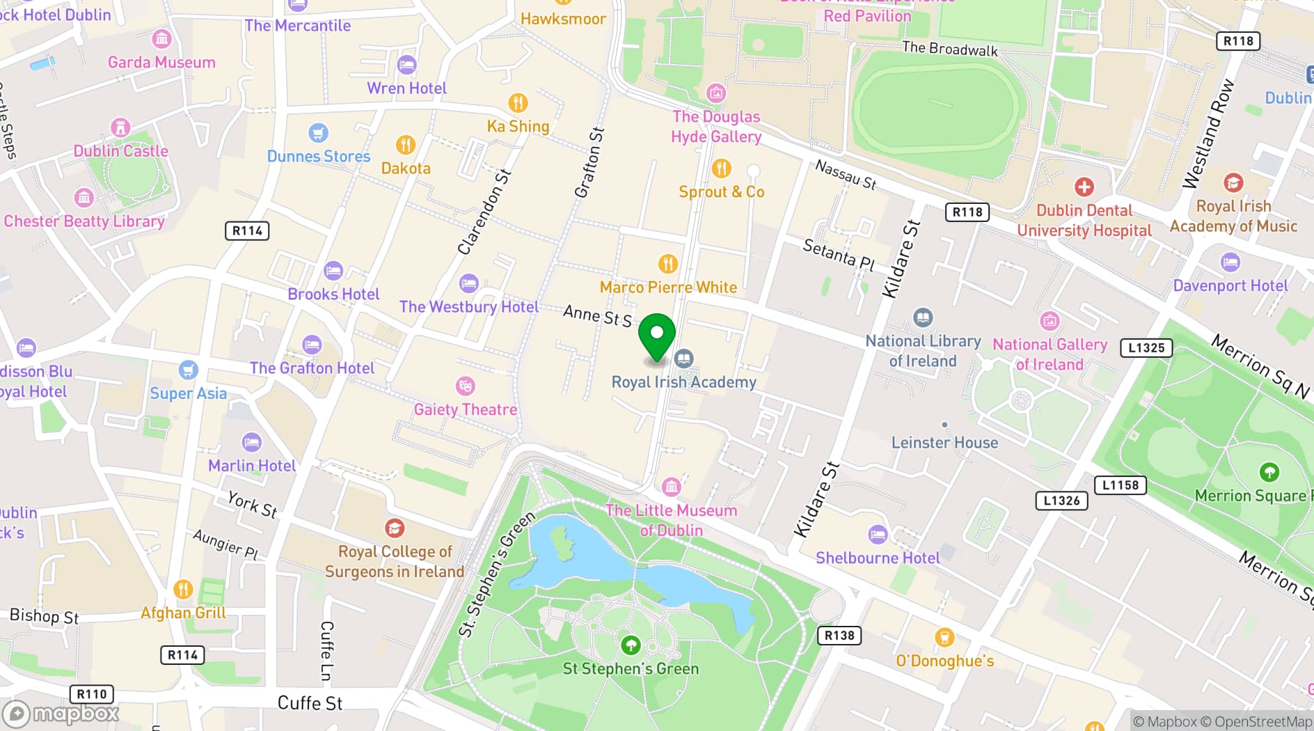 Map showing Café en Seine