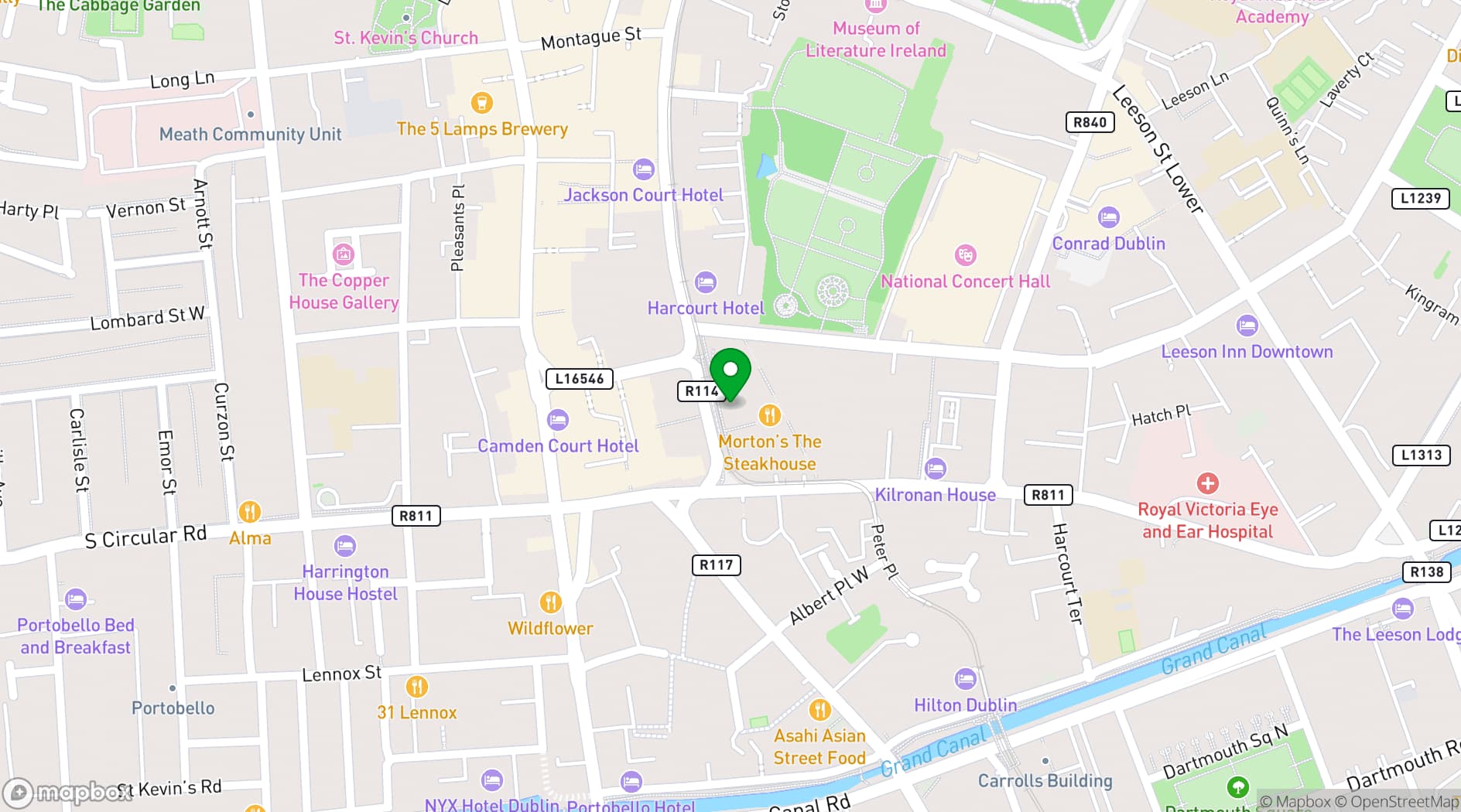 Map showing The Odeon