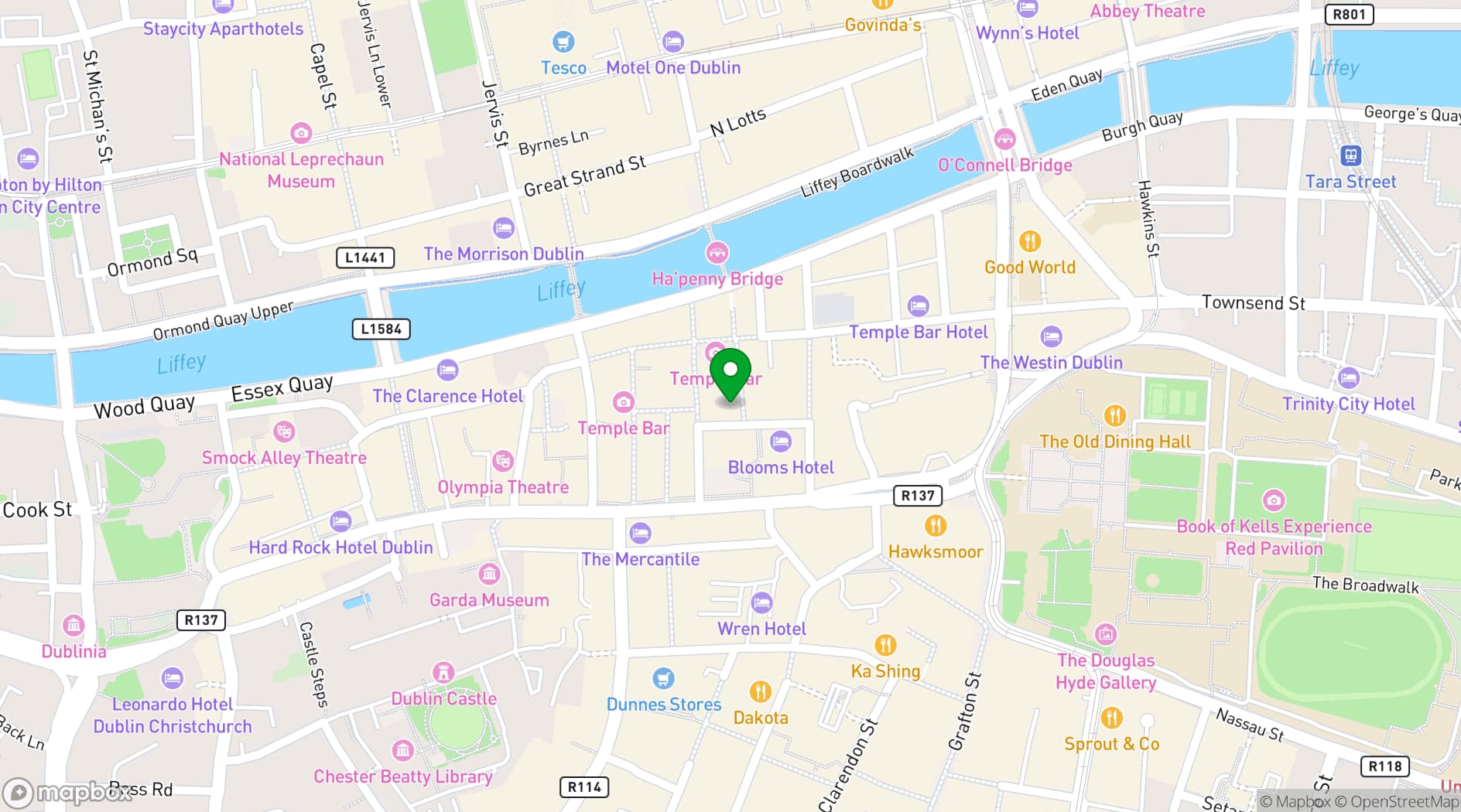 Map showing Vintage Cocktail Club
