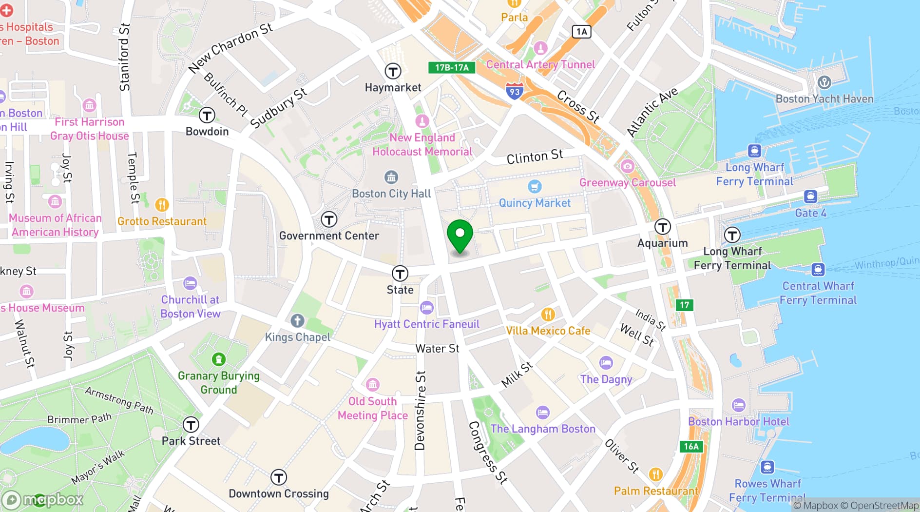 Map showing State Room