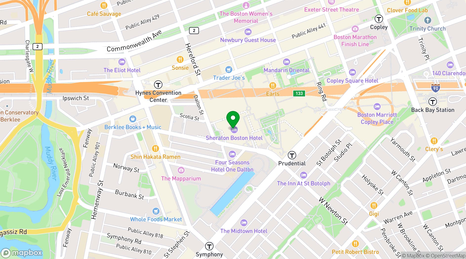 Map showing Eataly Boston