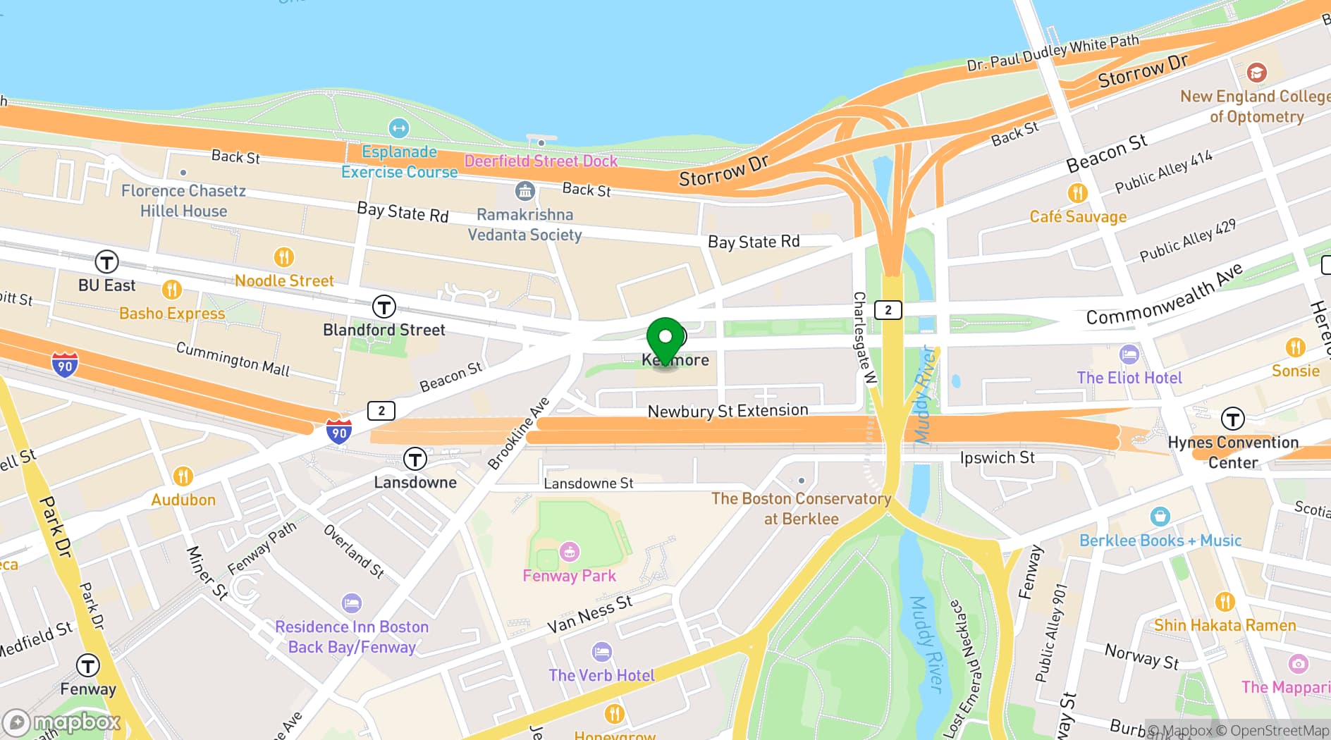 Map showing The Hawthorne