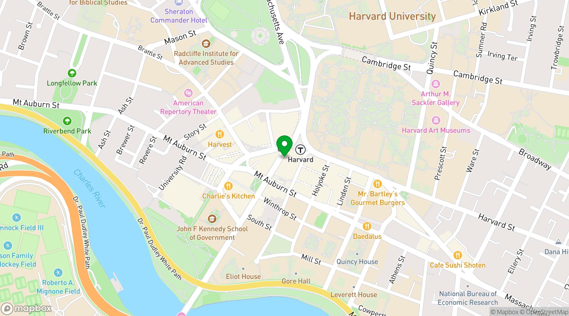 Map showing Russell House Tavern
