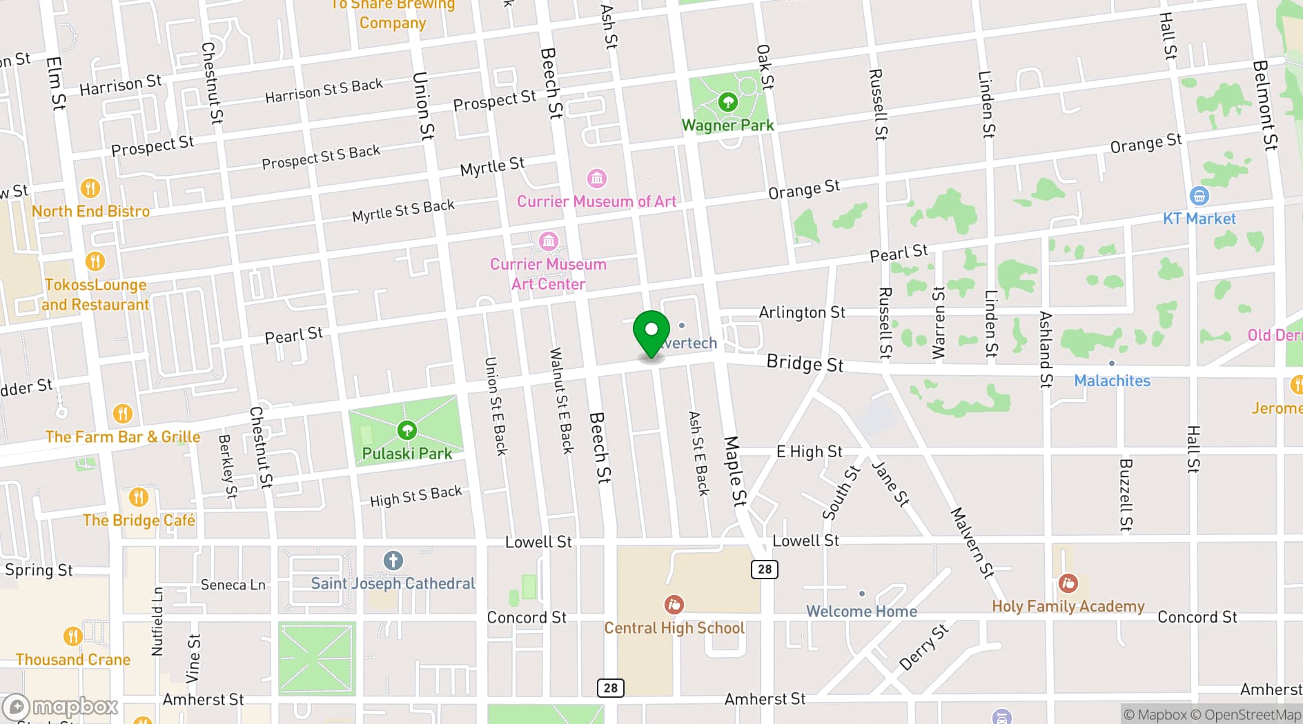 Map showing The Conference People