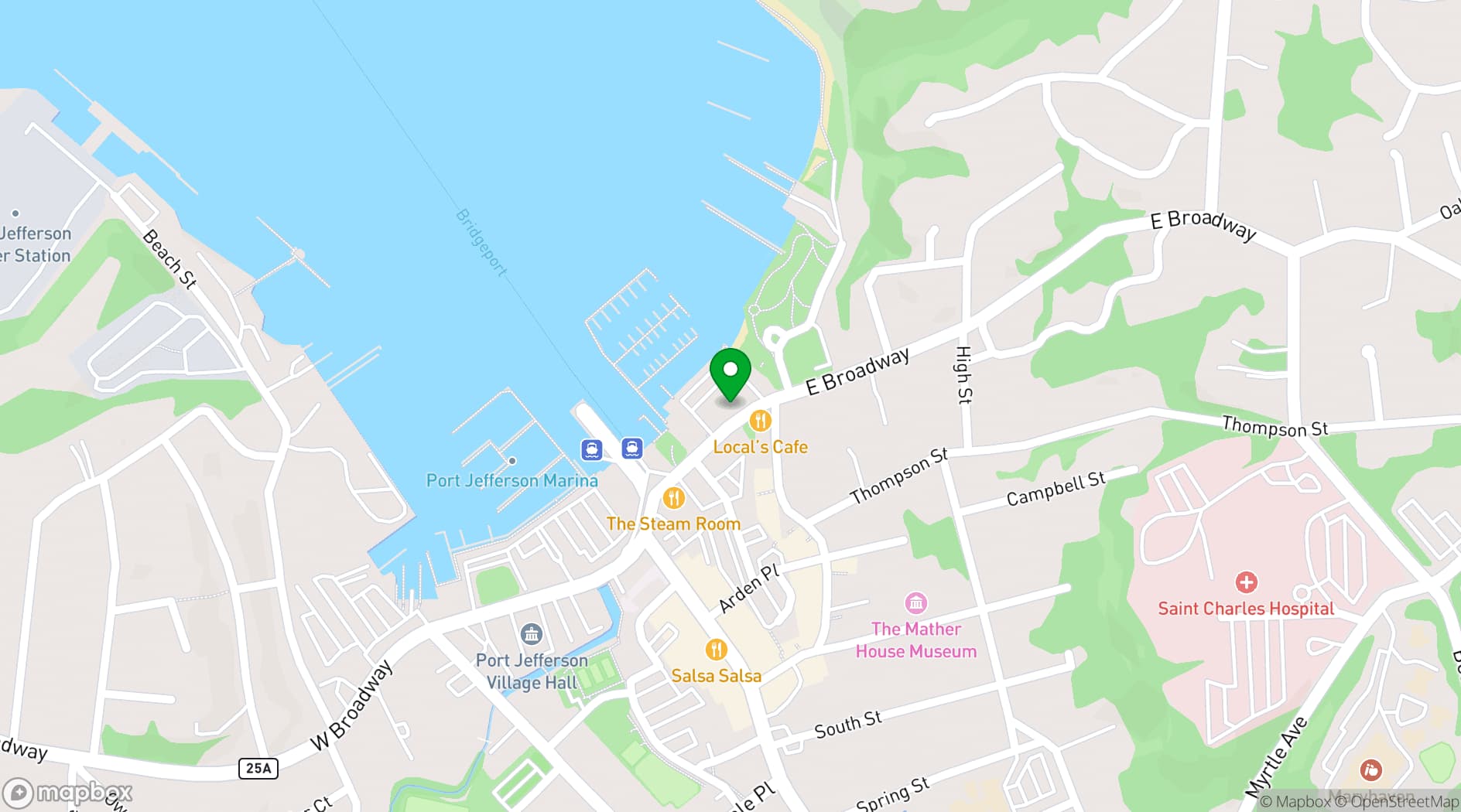 Map showing Danfords
