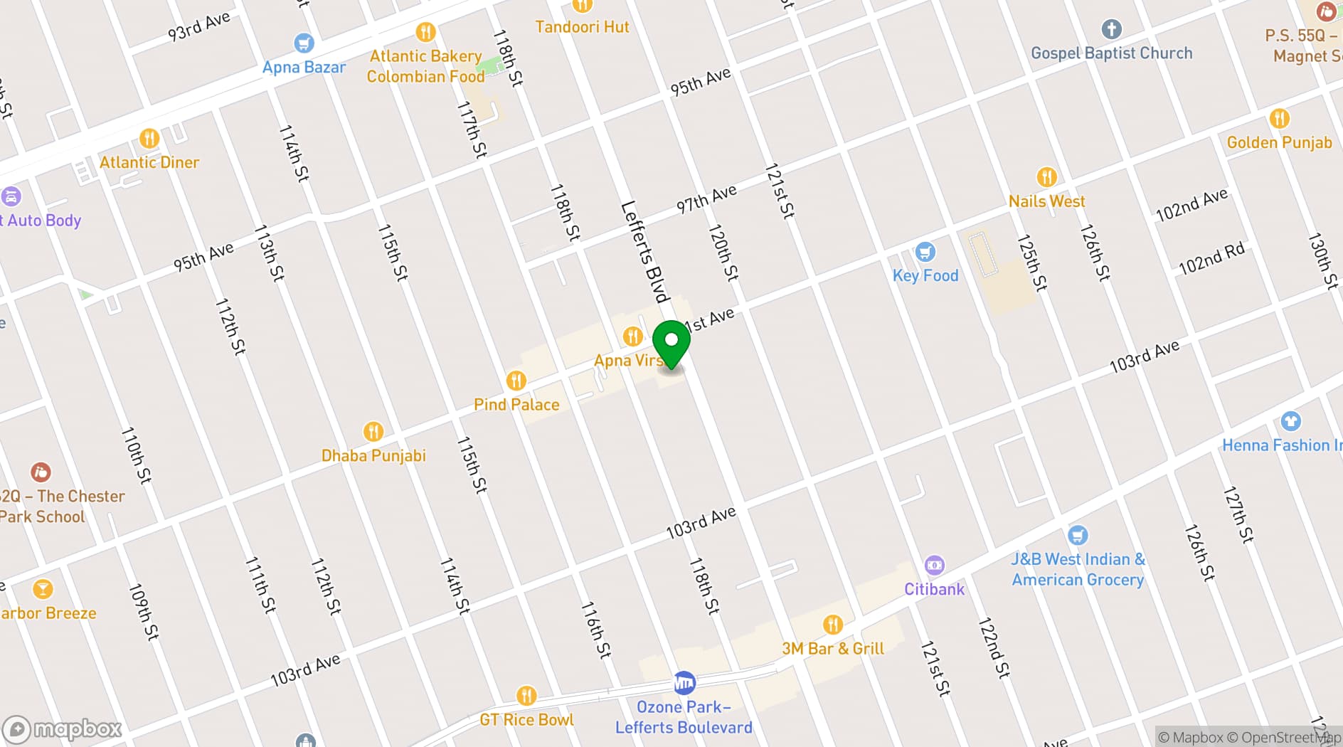 Map showing Villa Russo Catering Hall