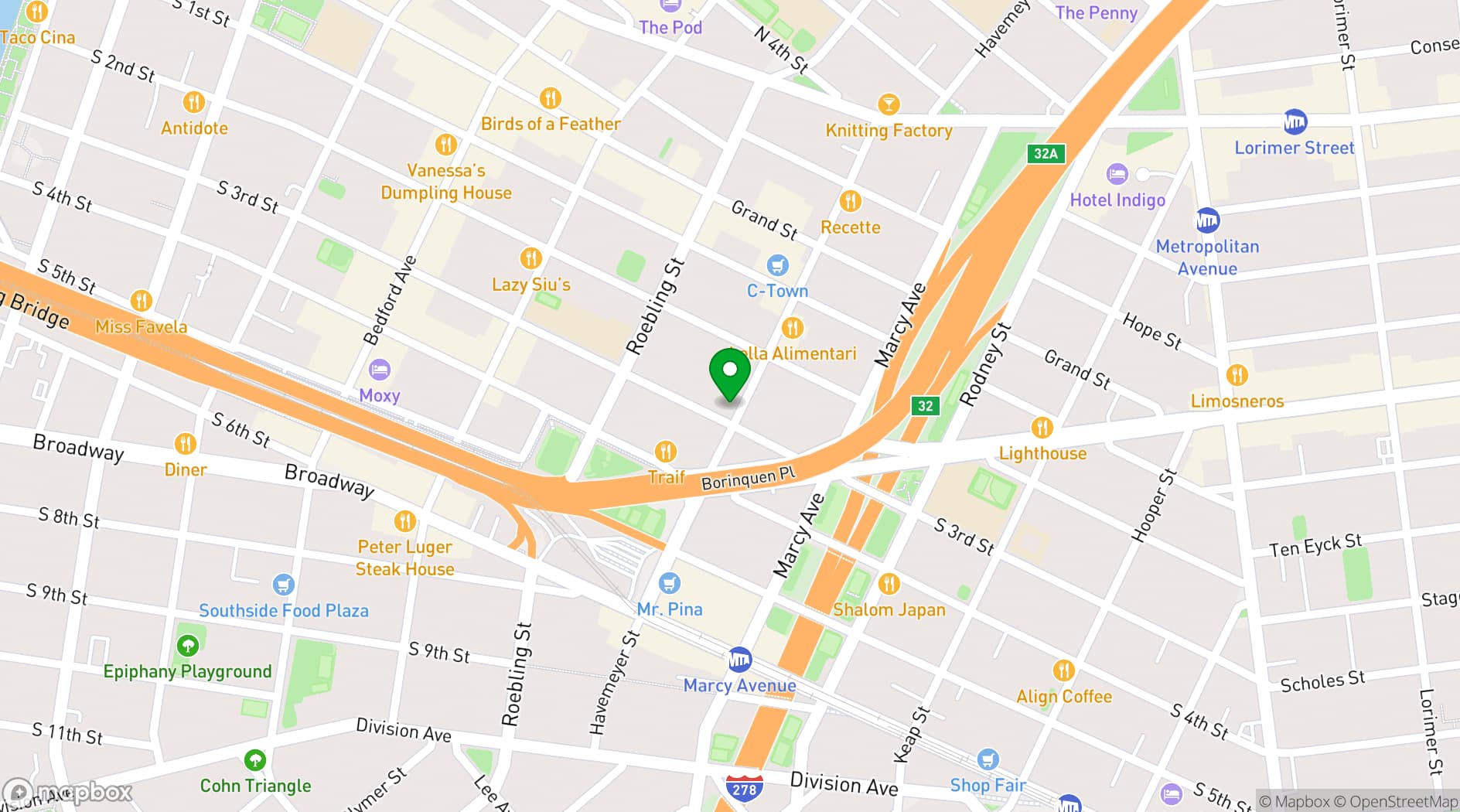 Map showing Bigeye Studios
