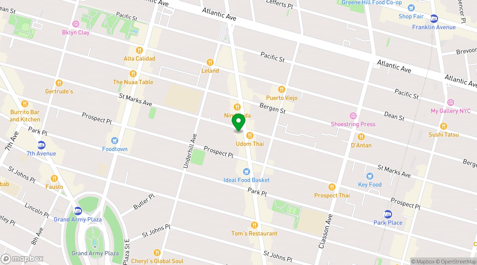 Map showing Bearded Lady