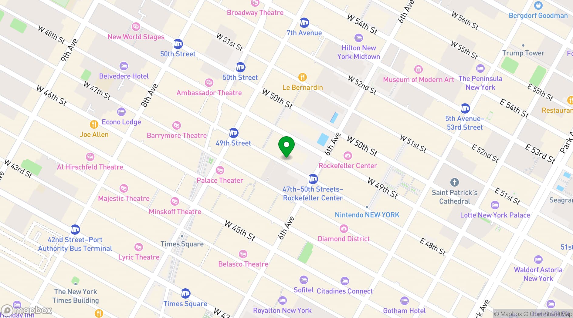 Map showing 48 Lounge