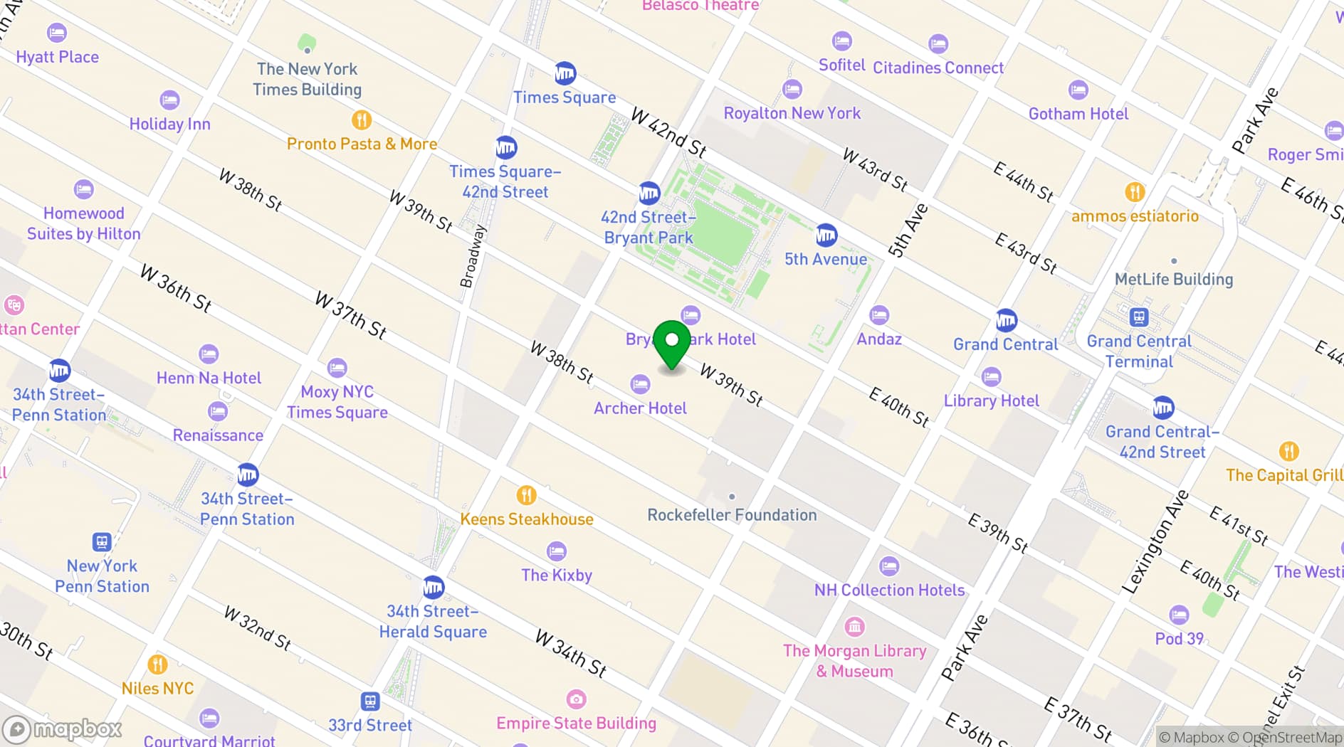 Map showing Large Flex Event Loft Studio