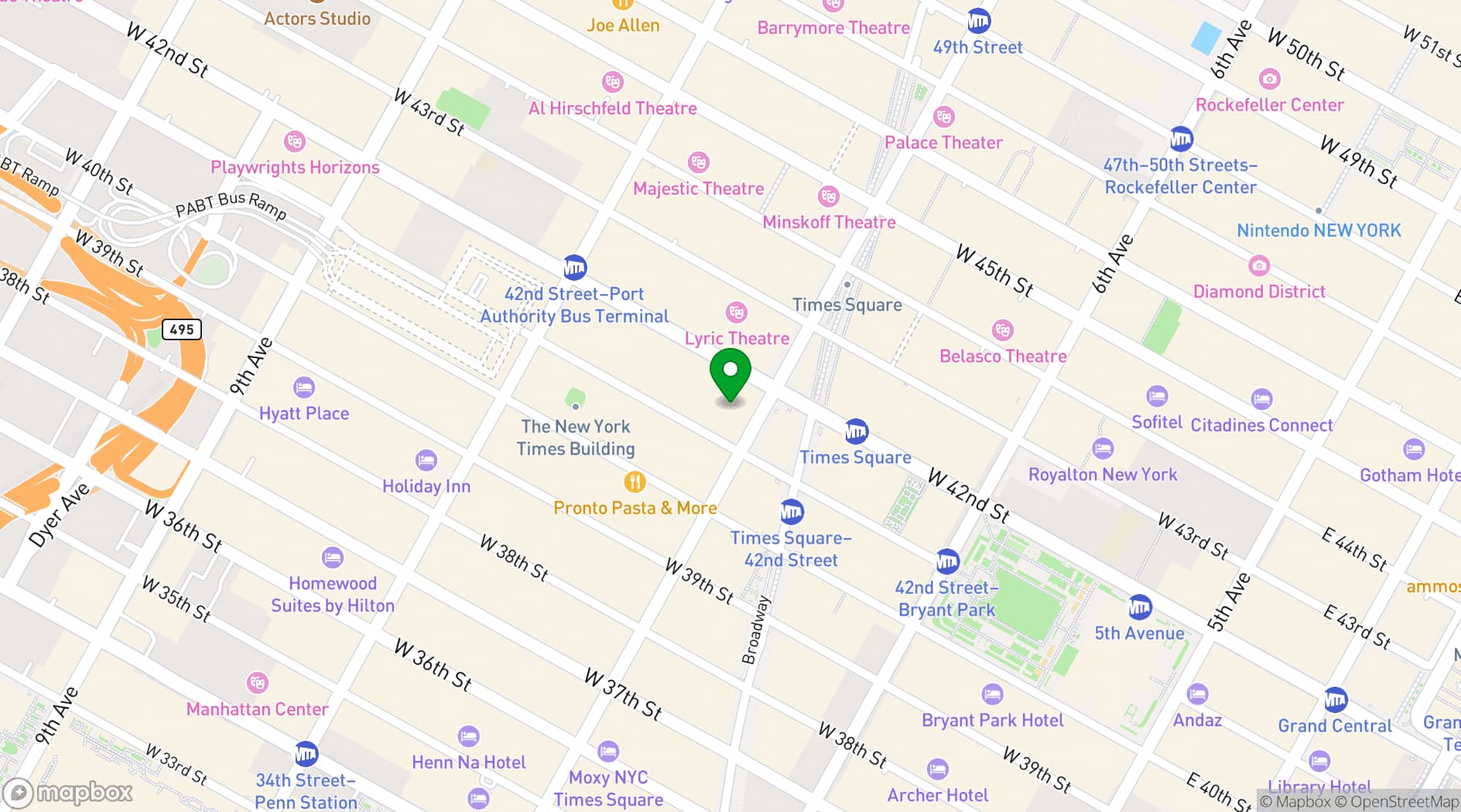 Map showing Venue 42 by Convene